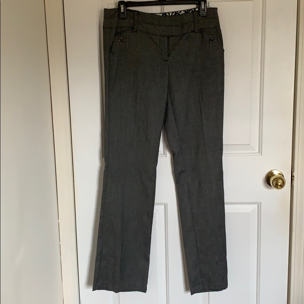 Black and white dress pants